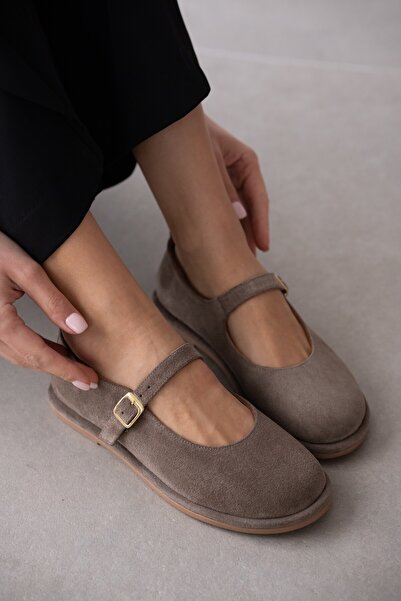 selin shoes Alorin Genuine Leather Gold Adjustable Buckle Detailed Women's Sh...