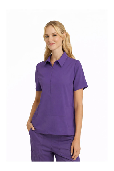 LITTE Jednostrana gornja strana Sa džepovima Skriveni rajsferšlus Polo ovratn...