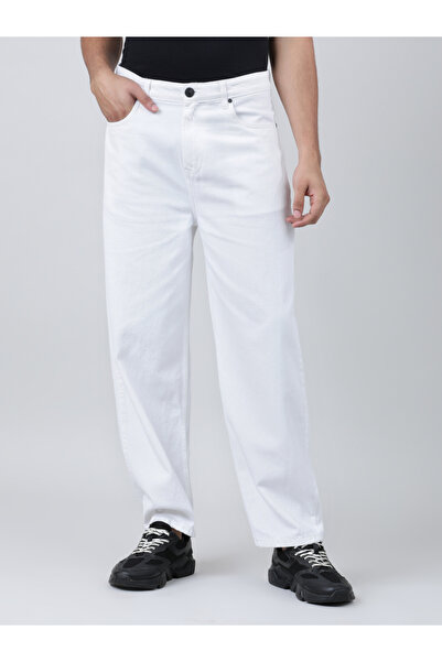 Bene Kleed By Styli Men Mid-rise Baggy Fit Cotton Jeans