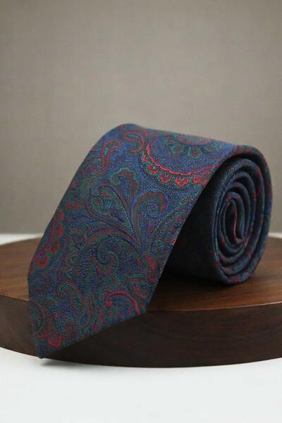 Kravatkolik Cravată verde-roșie tip șal