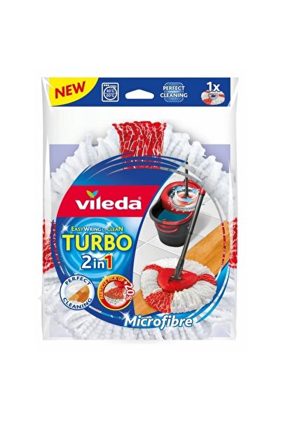Vileda Set of 2 x Spare Mop Easy Wring Turbo 2 in 1