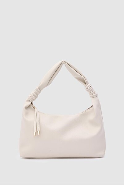 Shule Bags حقيبة كتف هارلو أووال كريمية اللون