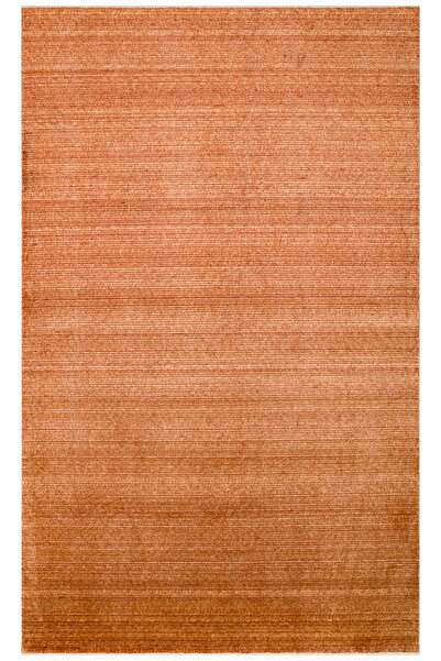 Cool Halı Silva Turuncu Düz Renk El Dokuma Modern Doğal Elyaf İplik Giyinme S...