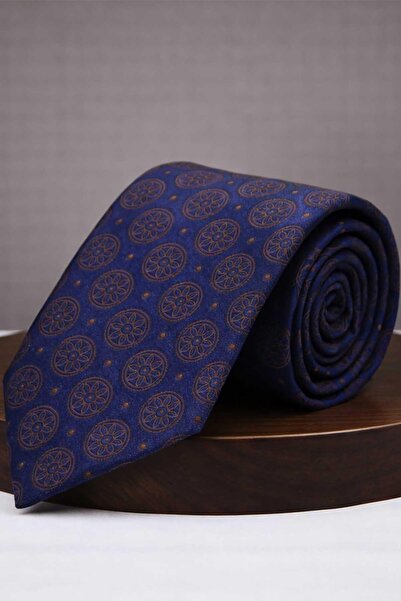 Kravatkolik Navy Blue Motif Tie