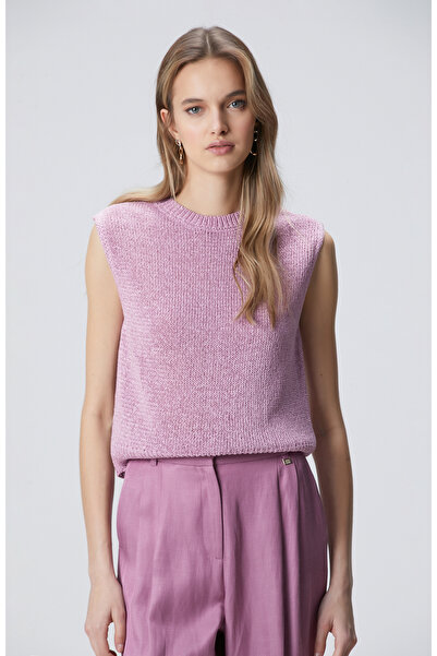 Network Menekşe Kolsuz Triko