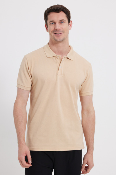 Tudors εφαρμοστό Slim Fit 100% Βαμβάκι Ανδρικό μπλουζάκι πόλο με λαιμόκοψη σε...