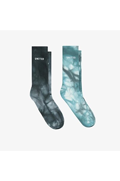 United Street Unisex Grey/Blue 2-Piece Socks