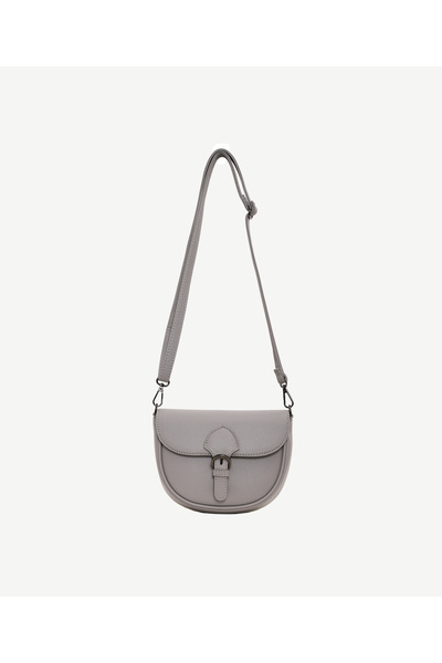 Yargıcı Leather Look Crossbody Bag with Buckle