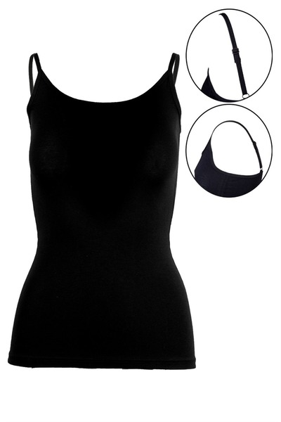 KAİZEN Women's black tank top (modal)
