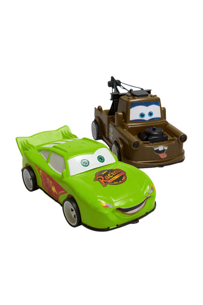 MASTPAD Set of 2 toy cars for children, type cars with animated characters, 3...