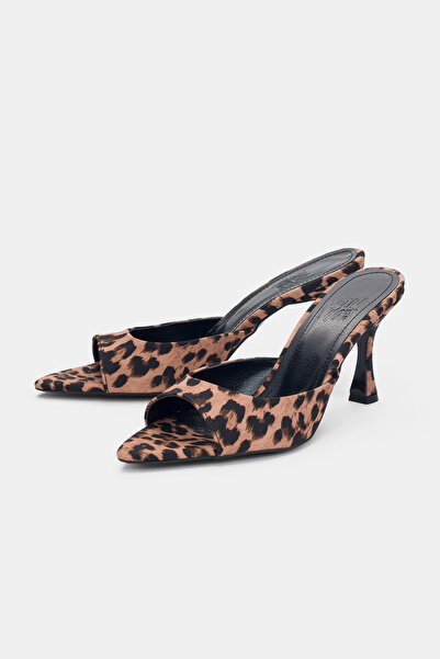 selin shoes Γυναικεία παπούτσια με τακούνι Veldore με μυτερή μύτη - LEOPARD