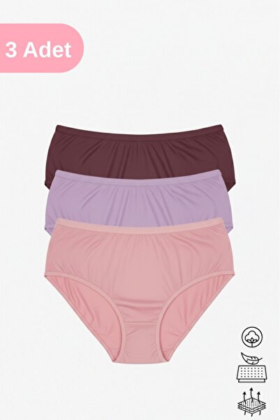 ECNT Women's High Waist 3-Piece Modal Fabric Combed Cotton Bato Panties – Sof...