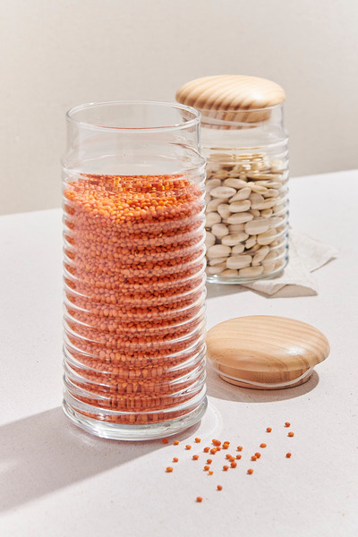 Paşabahçe Ahşap Kapaklı Kavanoz 22 cm