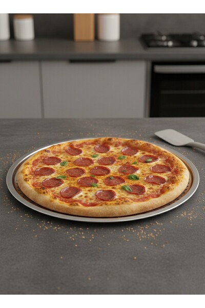 FARALYAHOME Stainless Steel Pizza Tray 36 cm