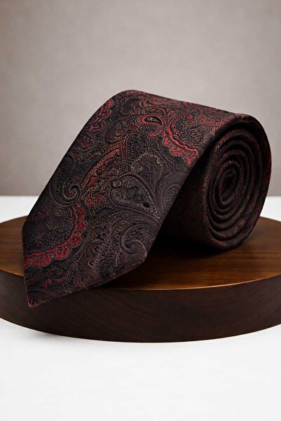 Kravatkolik Black - Red Shawl Tie