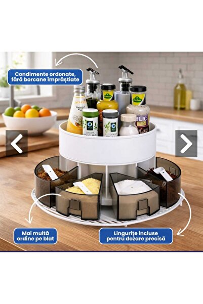 VERK 360° rotating organizer Ideal for kitchen storage 4 teaspoons included, ...