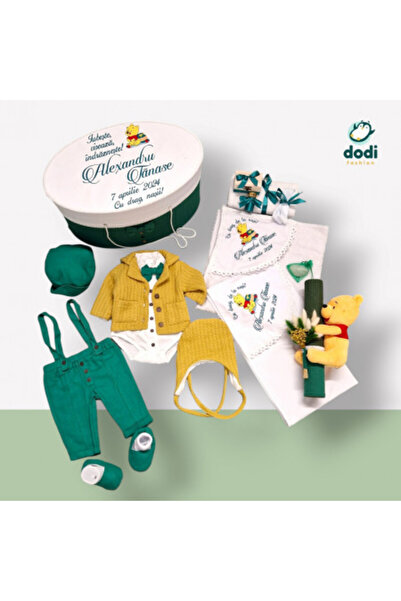 Dodi Set botez cu tematică verde Winnie the Pooh