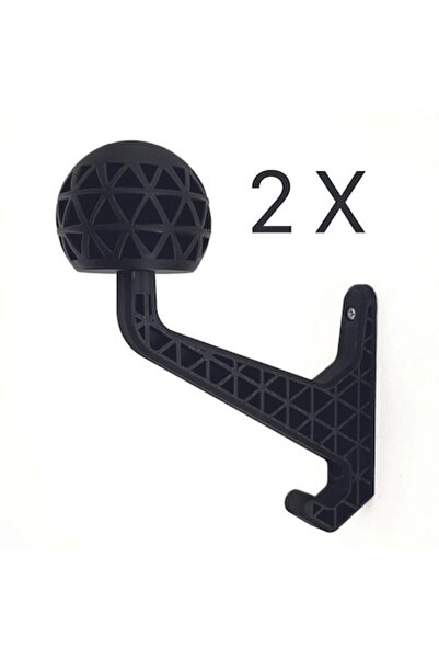 OEM Set de 2 suporturi pentru cască de motocicletă XTRUST ST, Negru