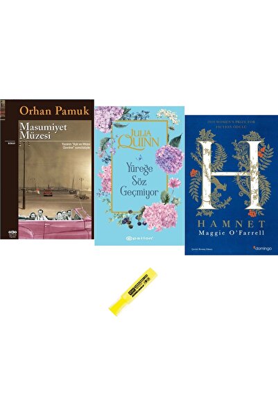 Epsilon Yayınevi Masumiyet Müzesi + Yüreğe Söz Geçmiyor + Hamnet / 3 Kitap SE...