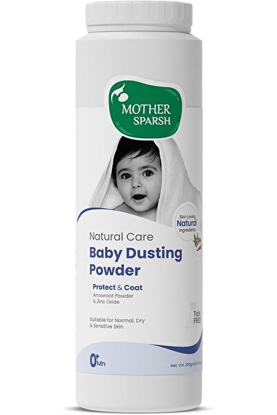 Mother Sparsh بودرة أطفال ناتشورال كير - 200 غرام | بودرة أطفال خالية من التل...