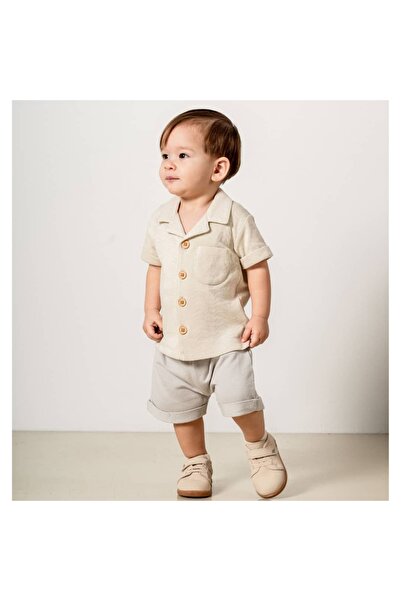 Valia Baby Summer Tiril Tiril Fabric Baby Boy Two-Piece Set