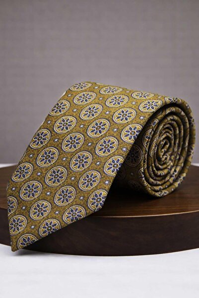 Kravatkolik Yellow Motif Tie