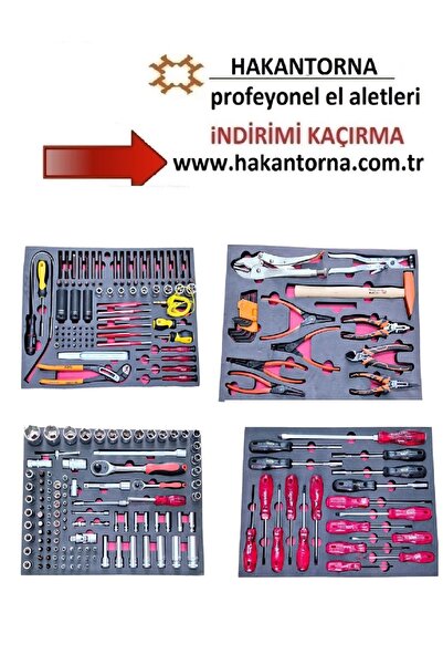 HakanTorna Rico Dolu Takım Arabası içi Kaft Serisi 244 Parça lokma takımı tor...