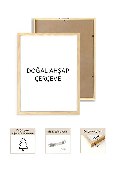 huhuli Ahşap Tablo Çerçevesi, Fotoğraf, Sertifika, Poster, Puzzle, Bebek Odas...