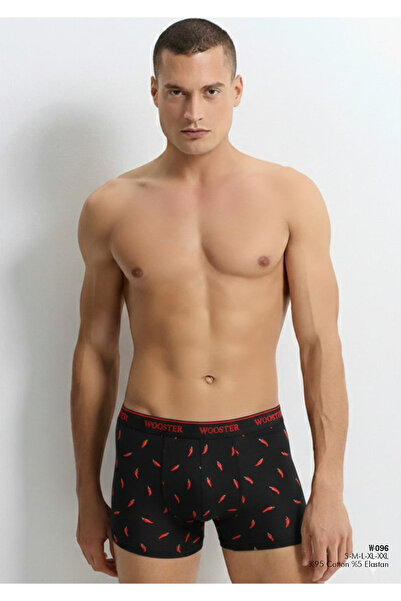 Wooster Erkek Seksi Fantezi chilli Boxer - Pamuklu, Terletmez, Yumuşacık