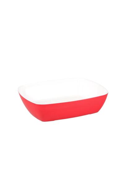 Globy Open Buffet Rectangular Plate Red – 32.5×26.5×8 cm
