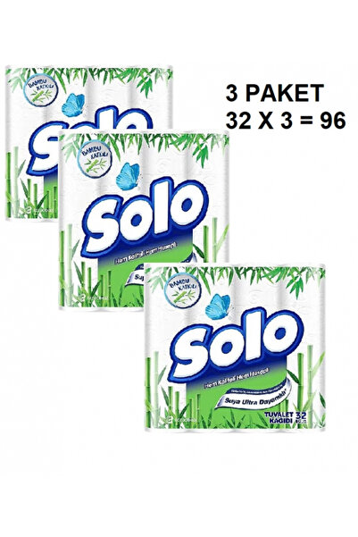 ÇAYLAR AVM Solo Tuvalet Kağıdı Bambu 32 Li X 3 Paket 96 lı