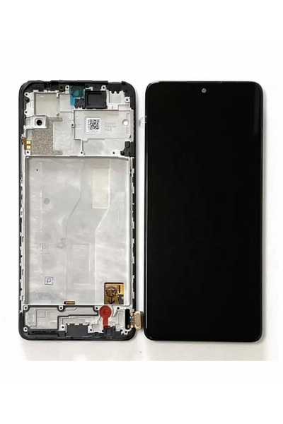 CEPAKS شاشة LCD تعمل باللمس لهاتف Redmi Note 10 4G TFT مع لوحة معدنية (مع غلاف)