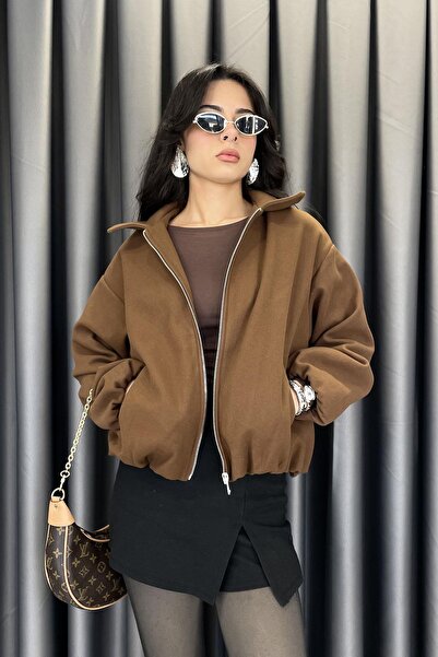 Tmptekstil سترة بيج دارت كاشي بومبر - بني