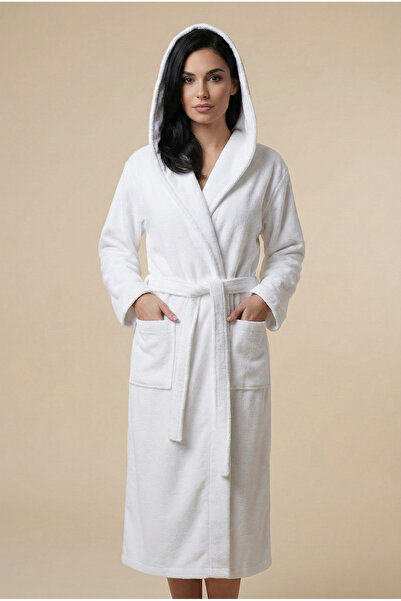 Motif Mağaza *Export Surplus* Women's Men's Bathrobe 100% Cotton Hooded with ...