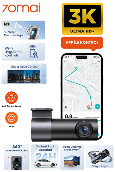 70MAİ M310 Plus 3K Ön Araç Kamerası