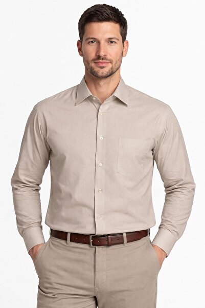 FABİO CASSANİ Long Sleeve Classic Men's Dacron Shirt 7550