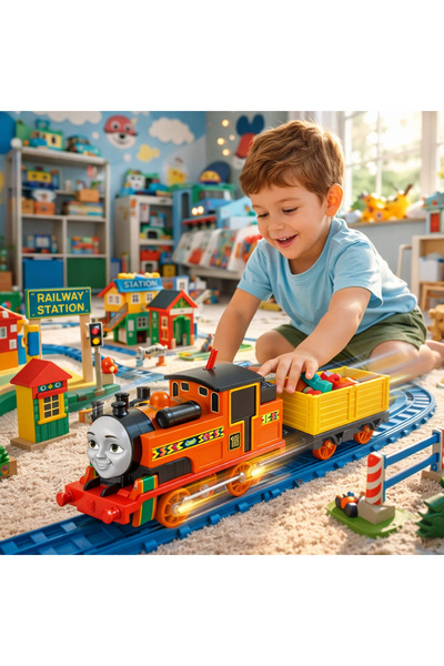 Cici Oyuncak Thomas & Friends Motorized Toy Train Classic Nia Battery Powered...