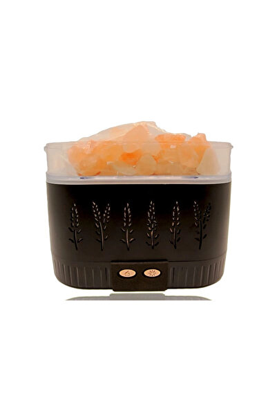 Epilons موزع روائح عطرية يعمل بمنفذ USB مع مصباح ليلي من ملح الهيمالايا