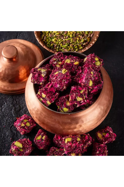 Pirsefa فستق أنتيب وورق الورد - دبل كاف. لوكوم 250 جرام عبوة