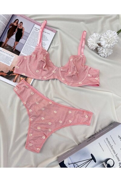 ARONA DESENLİ SÜTYEN TAKIM