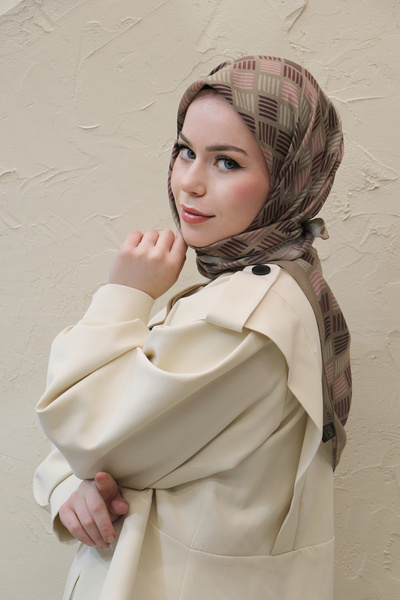 efdal şal eşarp وشاح قطني مستورد بنمط خطوط