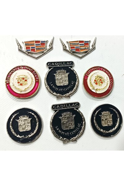 lina oto aksesuar 8 Metal Nuts with Emblem Tape