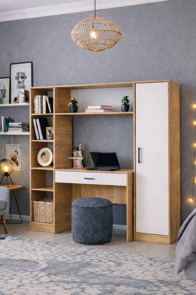 Setay Bilgisayar Masası, Hekta Kitaplıklı, Kapaklı Kitaplıklı Çalışma Masası ...