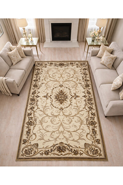 Dinarsu Halı Hayal Serisi %100 Akrilik 100 x 300 Bej