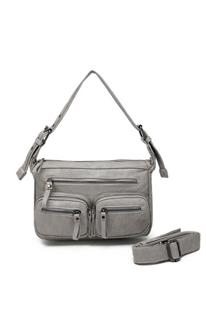 Solo Bag Washed Leather Multi-Compartment Stylish Shoulder and Crossbody Bag