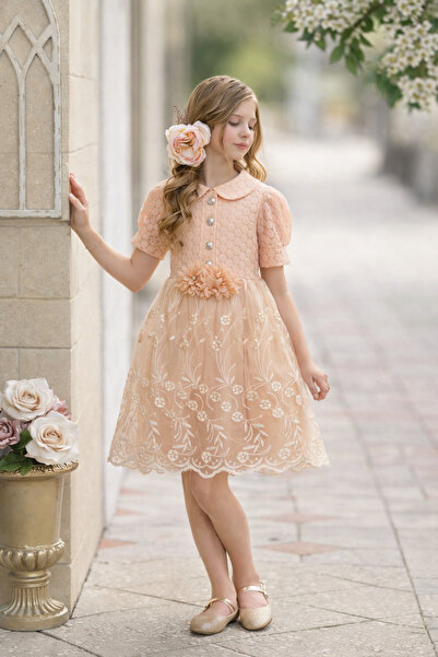 KTS Doğum Günü ve Davet İçin Kız Çocuk Şık Elbise