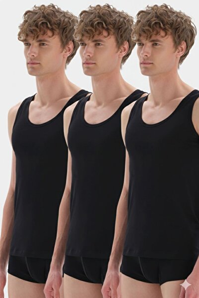 Dagi Men's 95% Cotton 5% Elastane 3-Piece Premium Boxed Undershirt