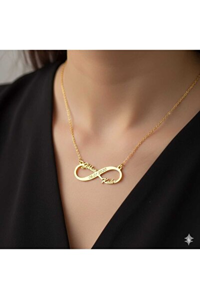 Shiny Jewellery Offical 925 Ayar Gümüş Sonsuzluk Aile , Sevgili Kolye Kişiye ...