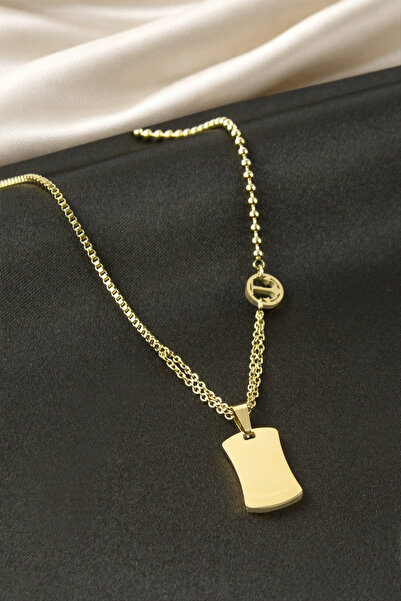 Bijuteri Net قلادة من الفولاذ بصمة