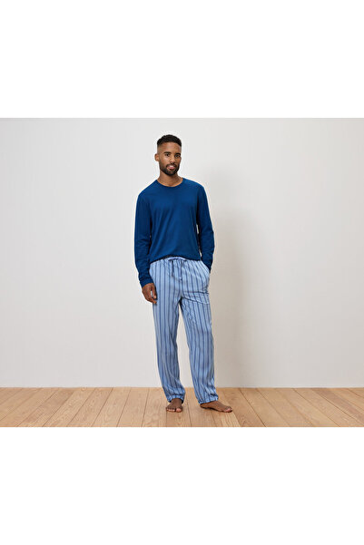Tchibo Men's Pajama Set, Blue/Striped